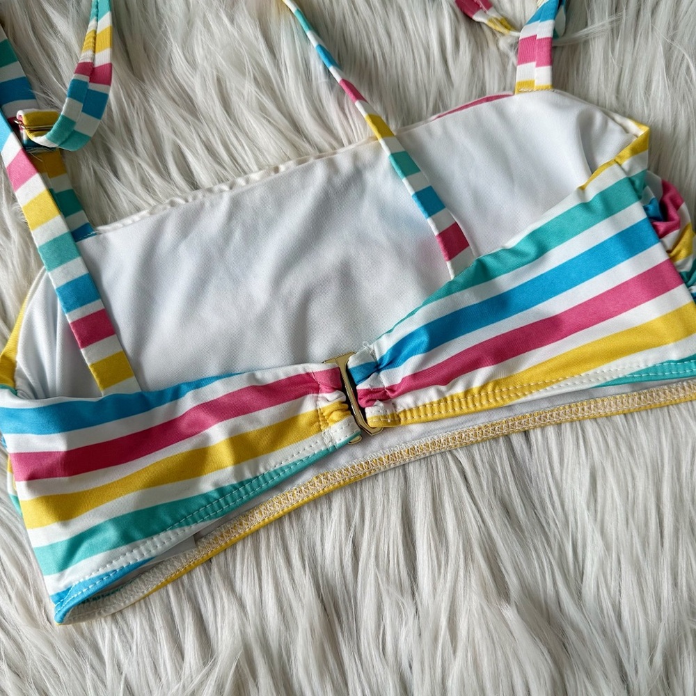Beach Riot x Revolve Rainbow Striped Bikini Set - Picture 3 of 7